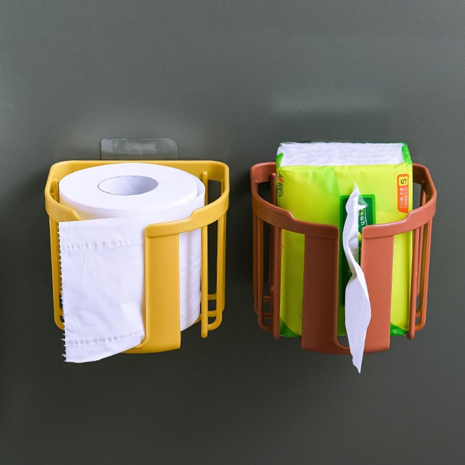 Toilet Paper Holder Bathroom, Tissue Roll Wall Mounted Plastic Bathroom Toilet Paper Roll Holder, Tissue Holder with Storage and Dispenser for Bathroom, Kitchen, Washroom | 14 x 13.5 x 11 Cm Toilet Paper Holder Bathroom, Tissue Roll Wall Mounted Plastic Bathroom Toilet Paper Roll Holder, Tissue Holder with Storage and Dispenser for Bathroom, Kitchen, Washroom | 14 x 13.5 x 11 Cm